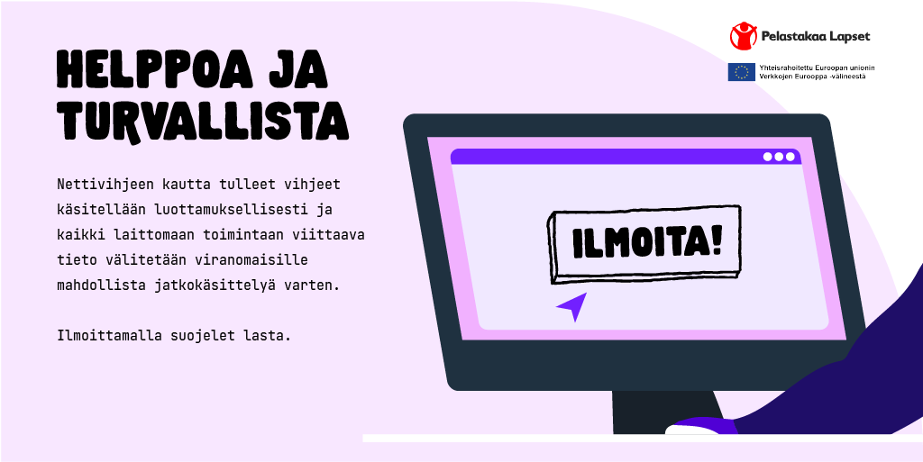 Pelastakaa Lapset ry:n Nettivihje-palvelu