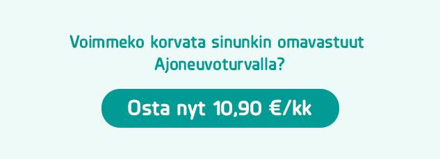 Ajoneuvoturva korvaa ajoneuvovakuutuksen omavastuuosuuden